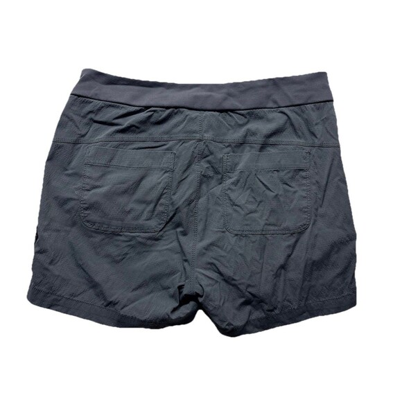 Athleta Shorts Womens Size 8 Gray Trekkie Nylon Hiking Cargo Pockets Stretch - Picture 3 of 3